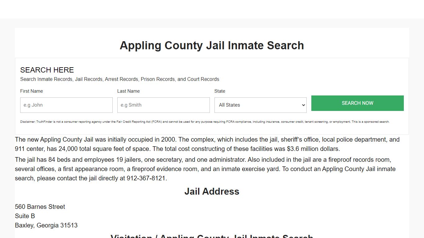 Appling County Arrests - georgiainmatesearch.com